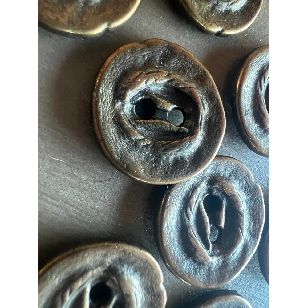 Vintage Metal Buttons Crafts 0.75
